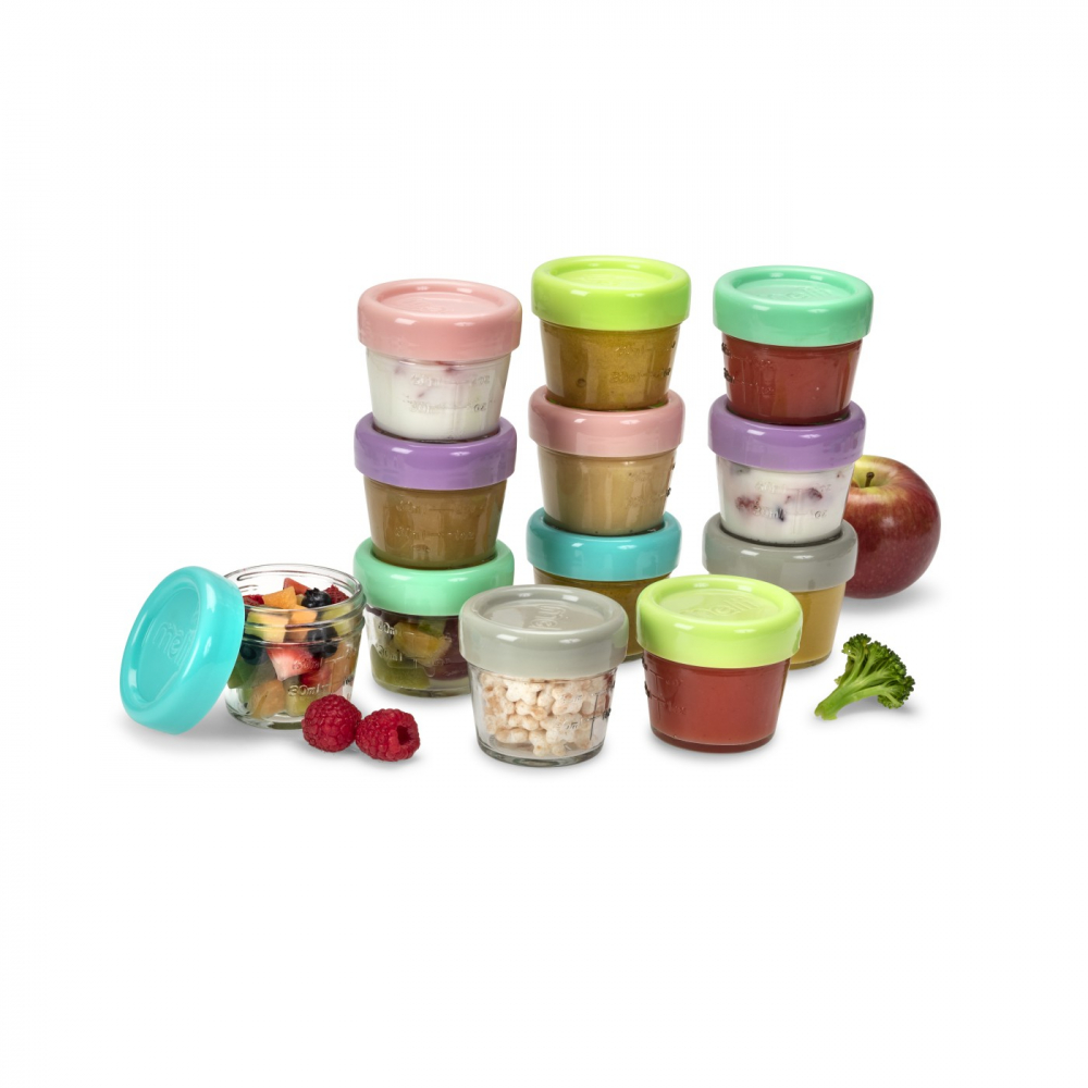 Set 12 Recipient Sticla Pentru Hrana Bebe, Melii, 118 Ml [4]