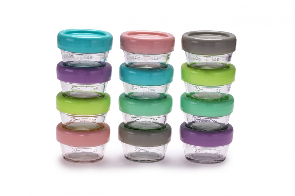 Set 12 Recipient Sticla Pentru Hrana Bebe, Melii, 59 Ml [2]