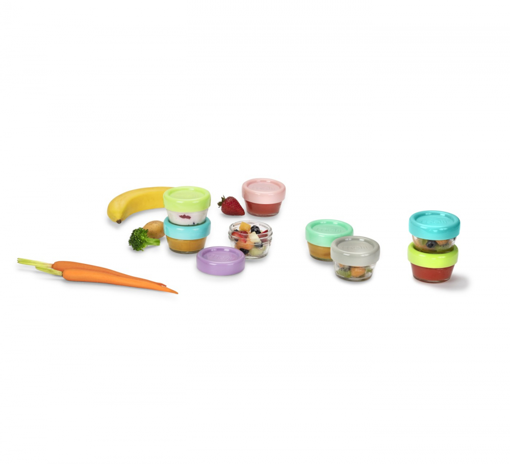 Set 12 Recipient Sticla Pentru Hrana Bebe, Melii, 59 Ml [4]