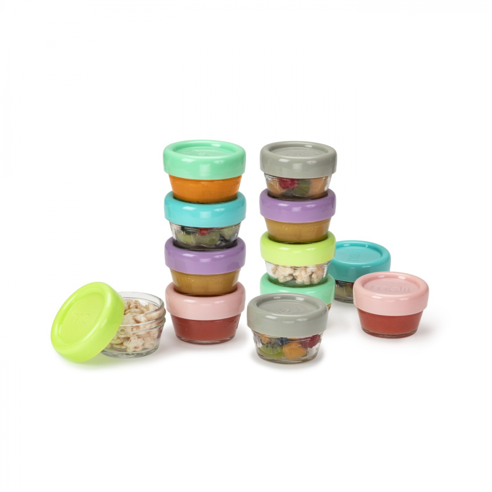 Set 12 Recipient Sticla Pentru Hrana Bebe, Melii, 59 Ml [5]