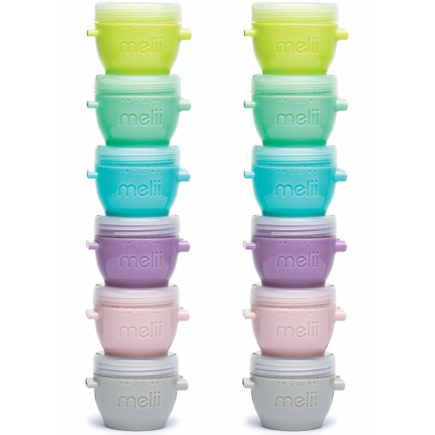 Set 12 recipiente din silicon Snap&Go pentru bebelusi,multicolor, 59 ml [4]
