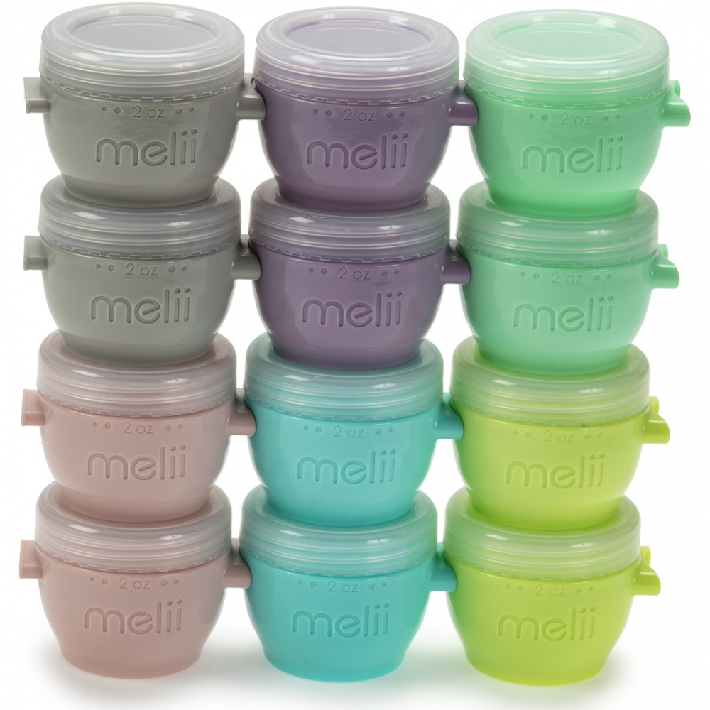 Set 12 recipiente din silicon Snap&Go pentru bebelusi,multicolor, 59 ml [5]