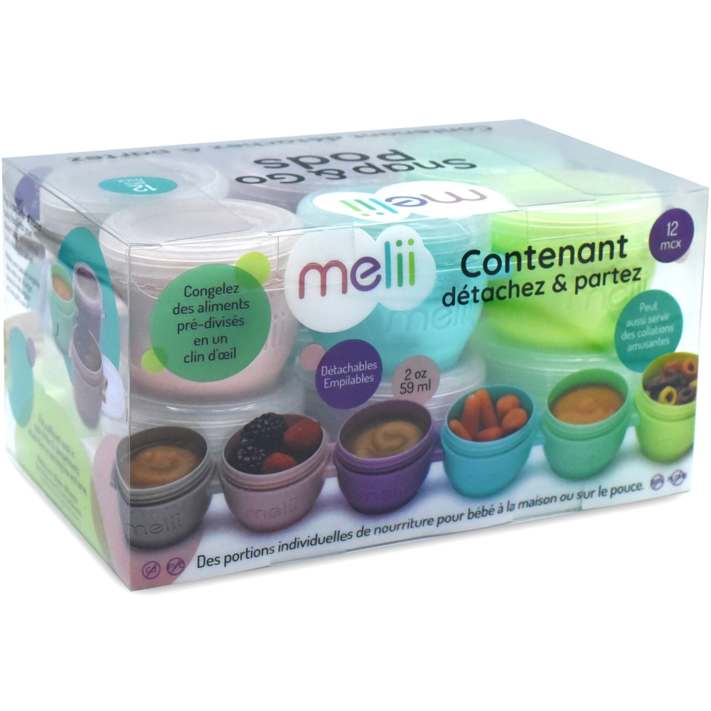 Set 12 recipiente din silicon Snap&Go pentru bebelusi,multicolor, 59 ml [2]