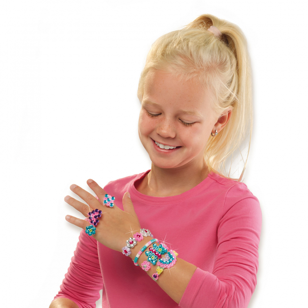 Set 1200 Margele de calcat cu accesorii incluse,tematica Bijuterii cu diamant,+ 5 ani [5]