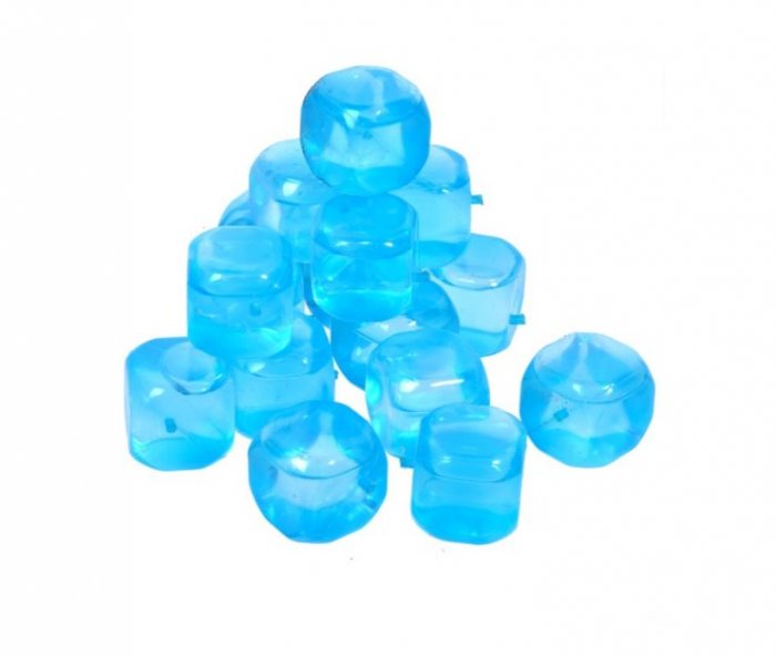 Set 18 cuburi de gheata reutilizabile, blue ocean