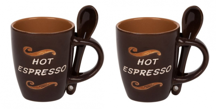 Set 2 cani cu lingurita pentru cafea [1]