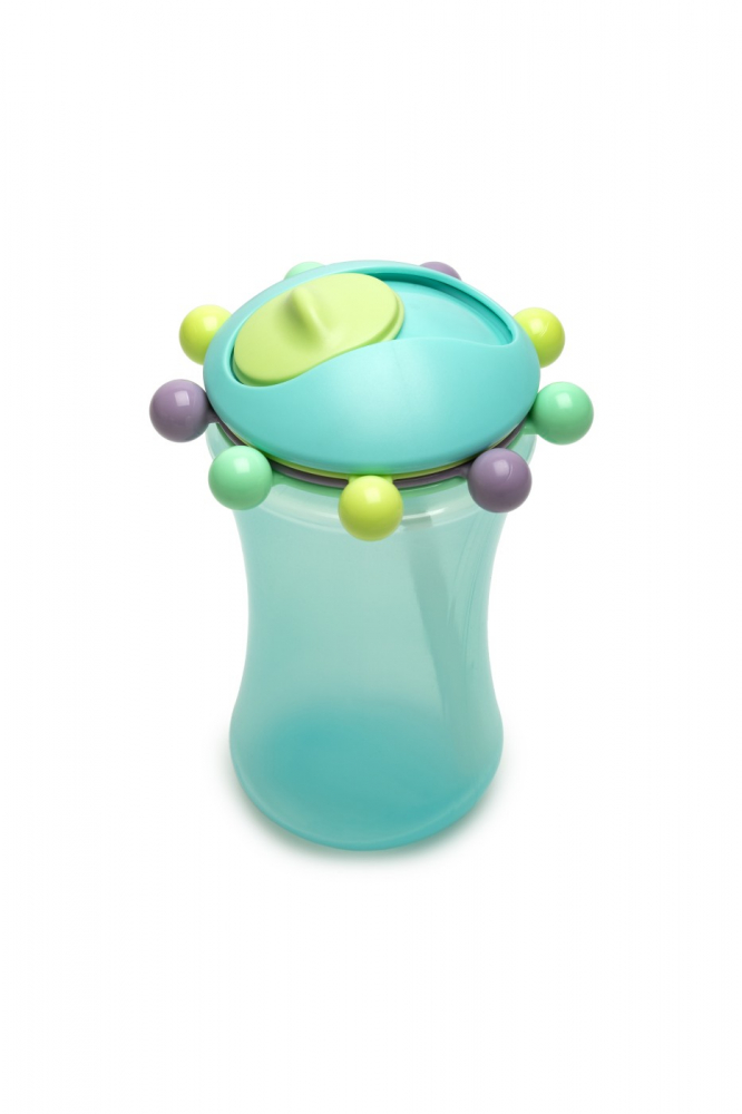 Set 2 cani cu pai Abacus pentru bebelusi Melii,340 ml,albastru-verde [3]
