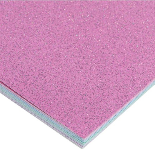 Set 24 coli in culori pastelate glitter pentru activitati crafts [3]