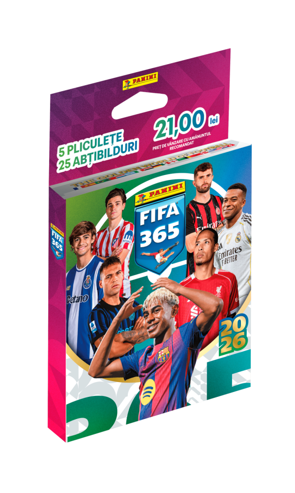 Set 25 abtibilduri Panini FIFA 365 Sticker Collection 2026: Eco blister