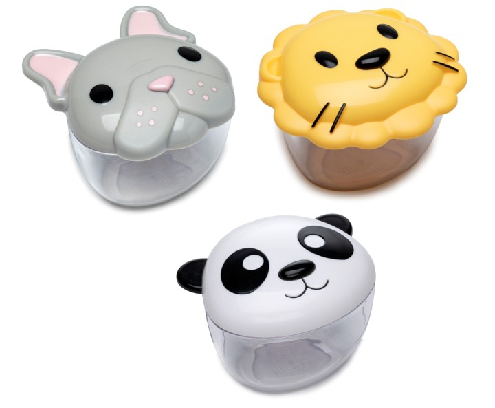 SET 3 RECIPIENTE HRANA BEBE, MELII, BULLDOG, RECHIN, PISICA CUTIE [9]