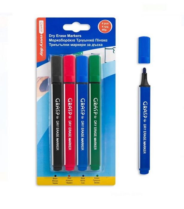 Oem Set 4 markere colorate de scris pentru tabla