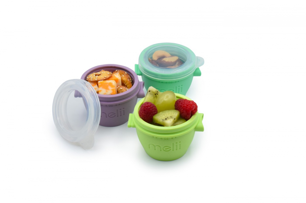 SET 4 RECIPIENTE SILICON SNAP&GO, MELII, 4*177 ML [4]