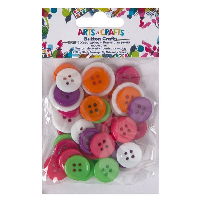Set 45 nasturi colorati penru activitati crafts [2]