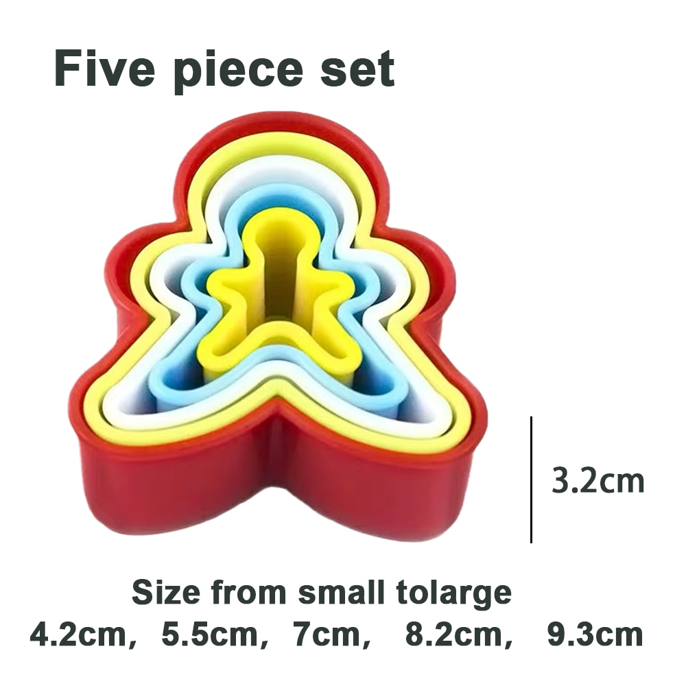 Set 5 forme omulet turta dulce pentru biscuiti, 5 dimensiuni, polipropilena [2]