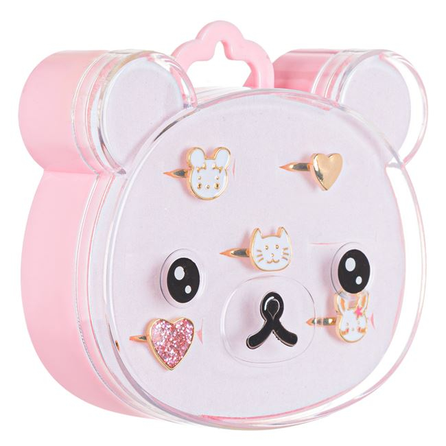 Set 5 Inele pentru Fetite și Cutie Depozitare Ursuleț [2]