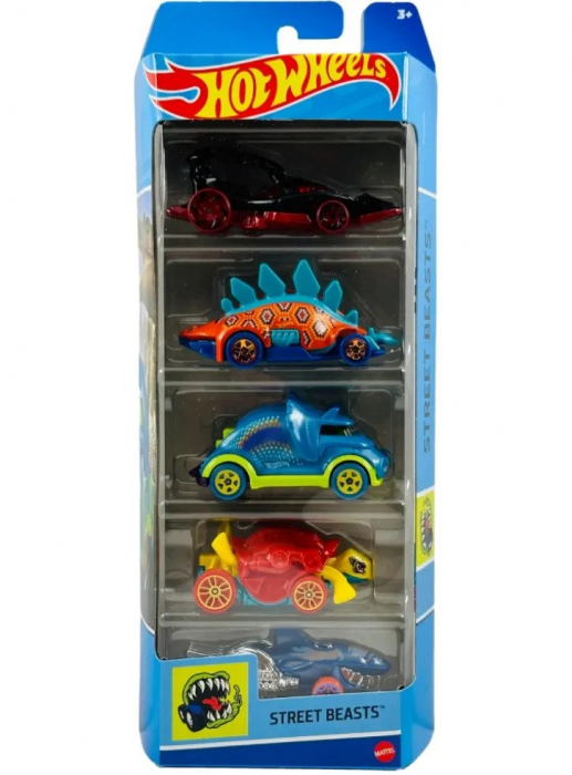 Set 5 Masini Hot Wheels Street Beasts