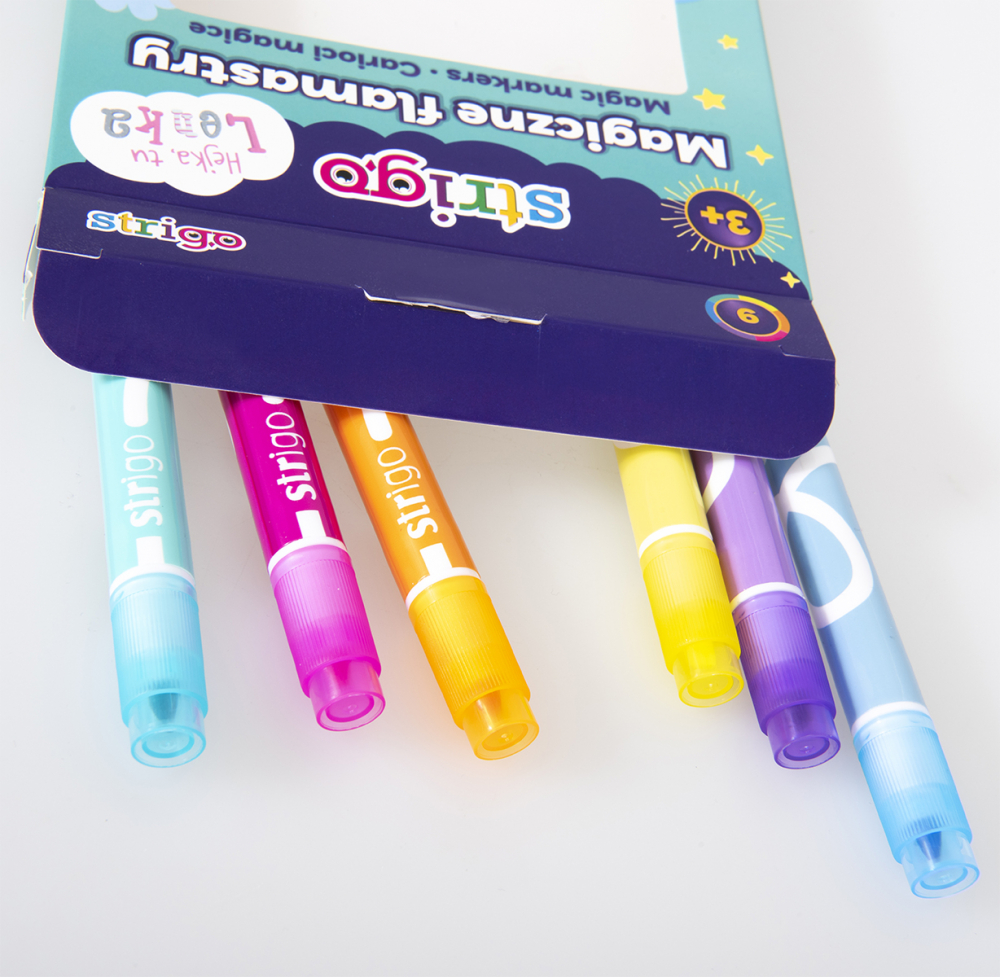 Set 6 carioci Strigo Magic Markers Lenka, culori schimbătoare [3]