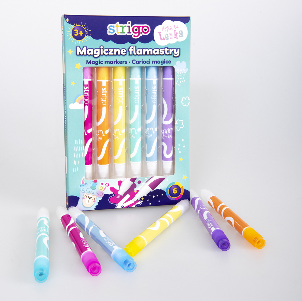 Set 6 carioci Strigo Magic Markers Lenka, culori schimbătoare [4]