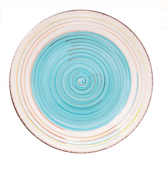 Set 6 farfurii albastre pentru servire din ceramica [2]