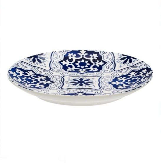 Set 6 farfurii albastre pentru servire din portelan [3]