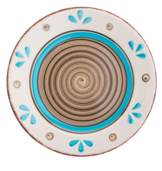 Set 6 farfurii bej pentru servire din ceramica [2]