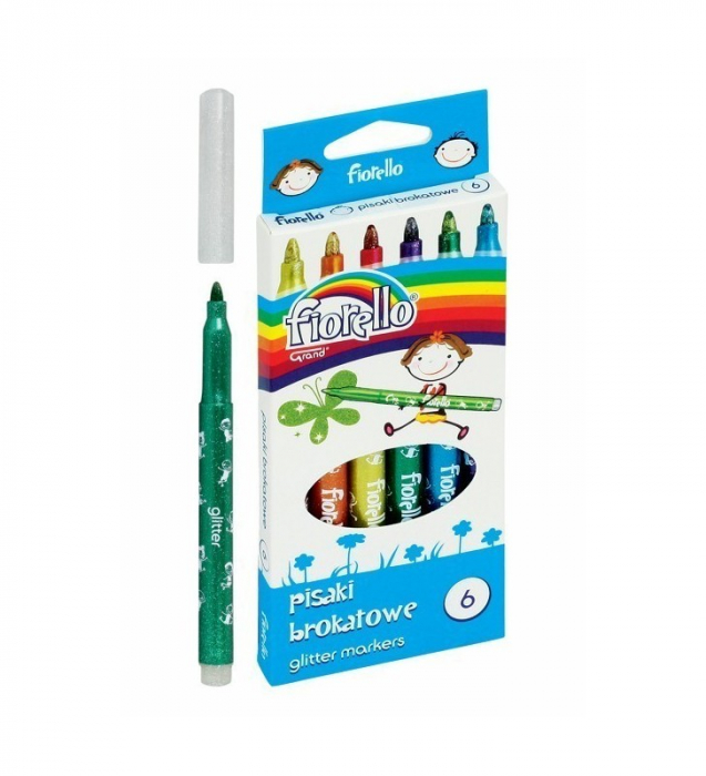 Set 6 markere cu glitter [2]