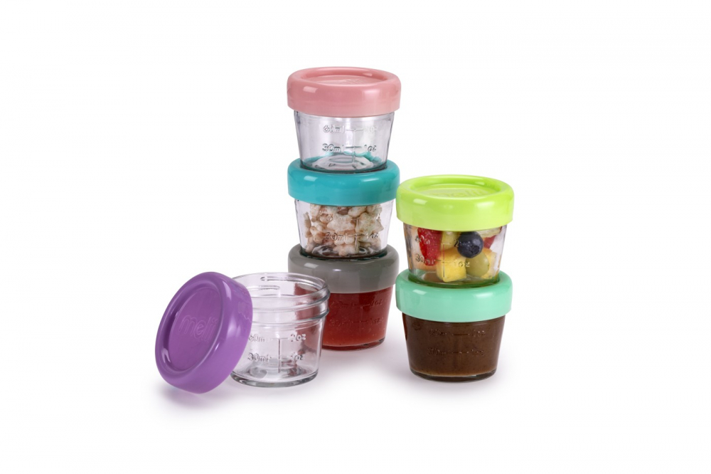 Set 6 Recipiente Sticlă pentru Hrană Bebe, Melii, 118 ml [7]