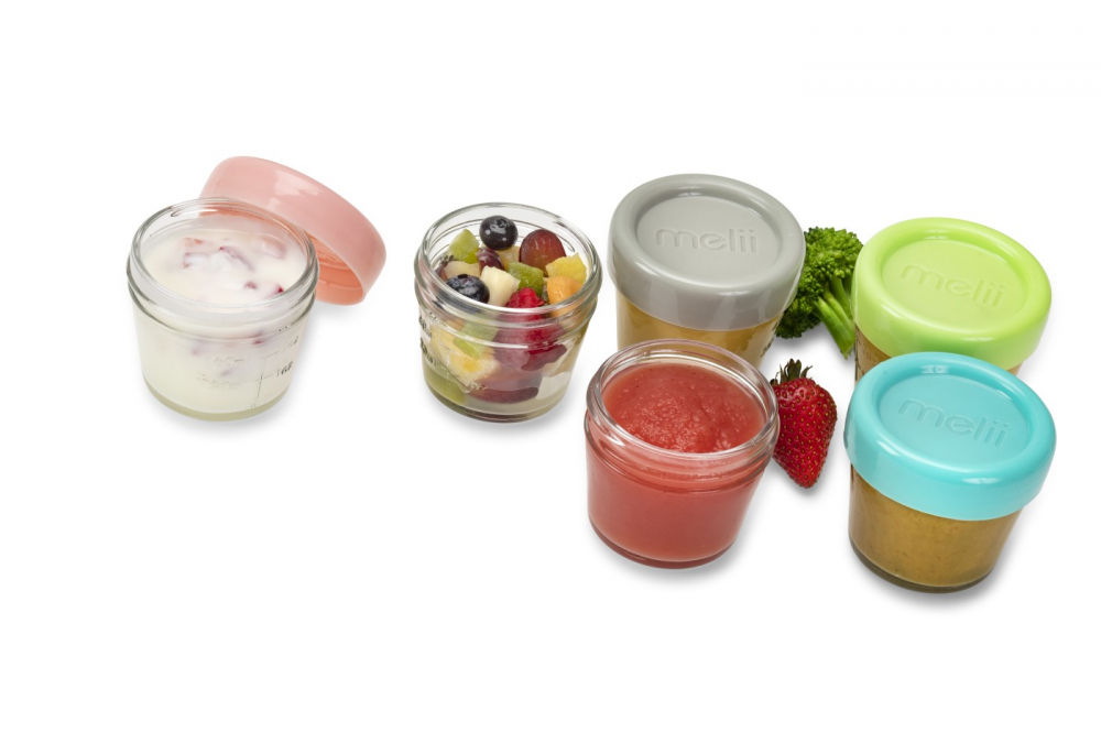 Set 6 Recipiente Sticlă pentru Hrană Bebe, Melii, 118 ml [6]