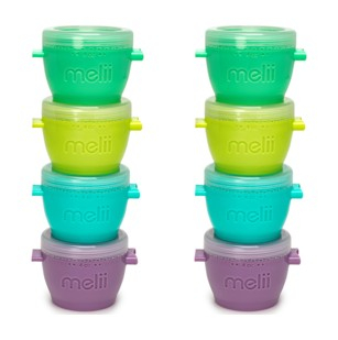 Set 8 recipiente din silicon Snap&Go pentru bebelusi Melii,multicolor,118 ml [7]