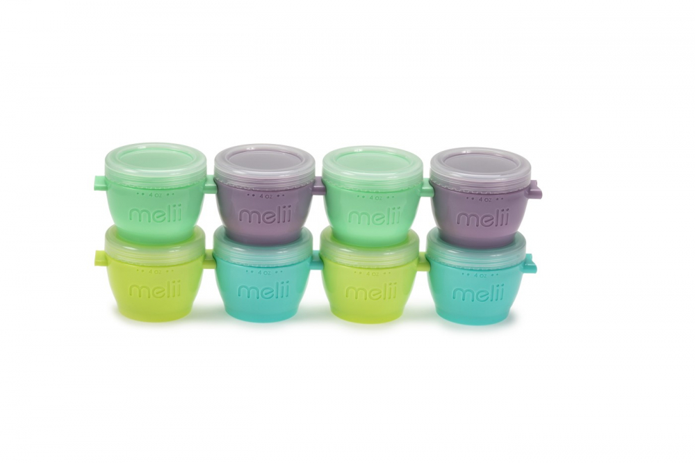 Set 8 recipiente din silicon Snap&Go pentru bebelusi Melii,multicolor,118 ml [2]