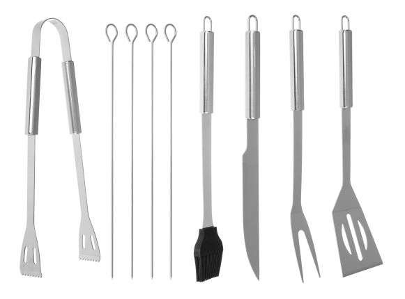 Set 9 ustensile pentru gratar cu husa inclusa [9]