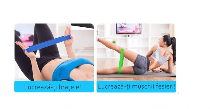 Set 3 benzi elastice pentru gimnastica [6]