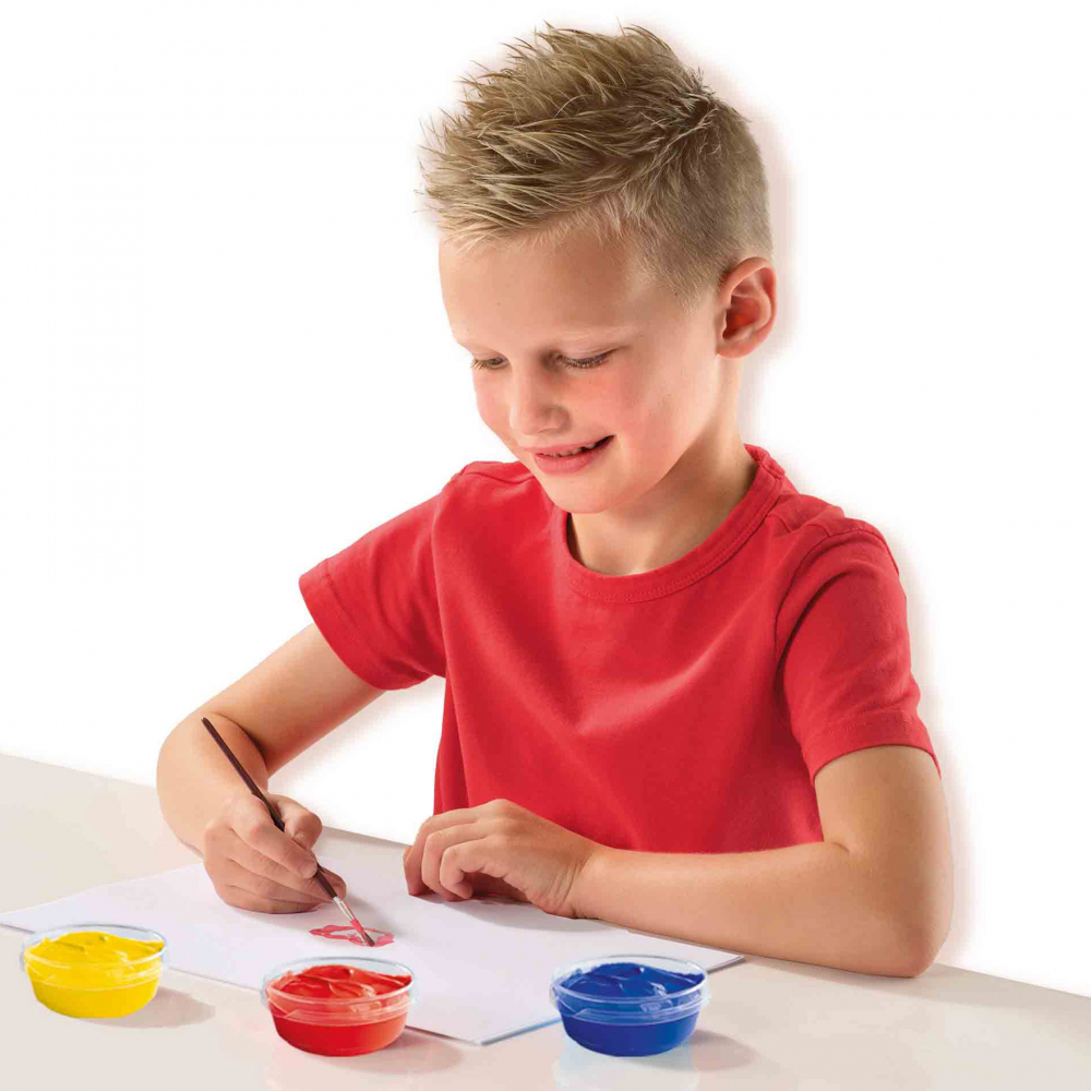 Acuarele lavabile pasta guasa, set 6 culori x 45ml [4]