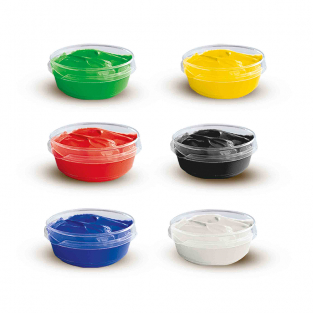 Acuarele lavabile pasta guasa, set 6 culori x 45ml [3]