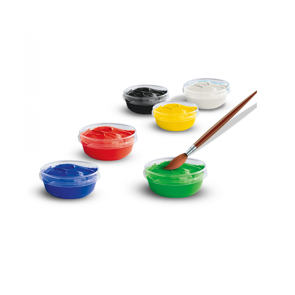 Set acuarele pasta (guasa) culori neutre,6 culori/set [2]