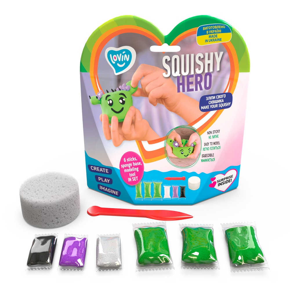 Set Air Clay cu argila usoara pentru modelaj Lovin - 6 culori - Squishy Hero - Cactusita [3]