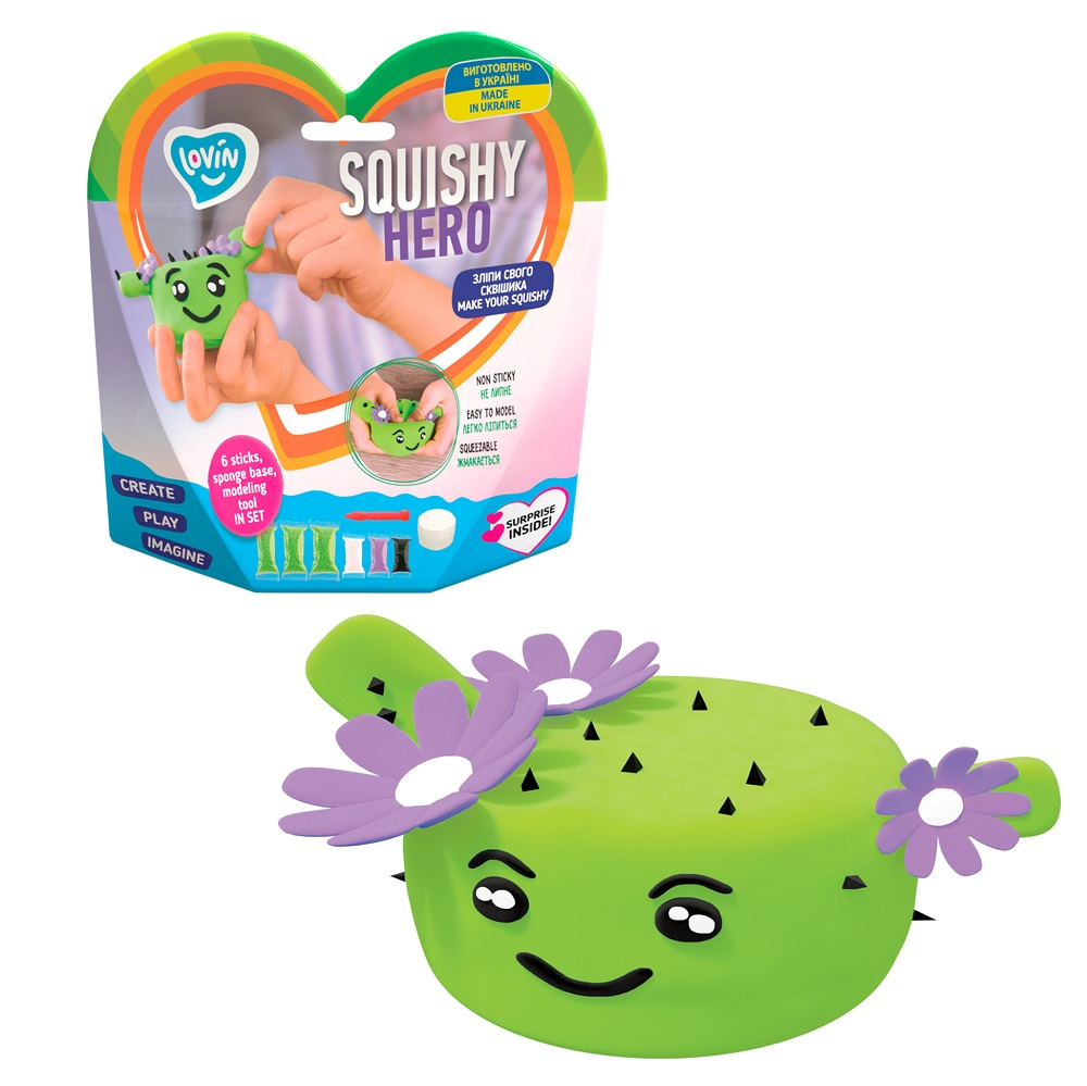 Set Air Clay cu argila usoara pentru modelaj Lovin - 6 culori - Squishy Hero - Cactusita [2]