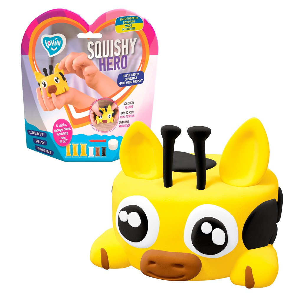 Set Air Clay cu argila usoara pentru modelaj Lovin - 6 culori - Squishy Hero - SquiRaff [2]