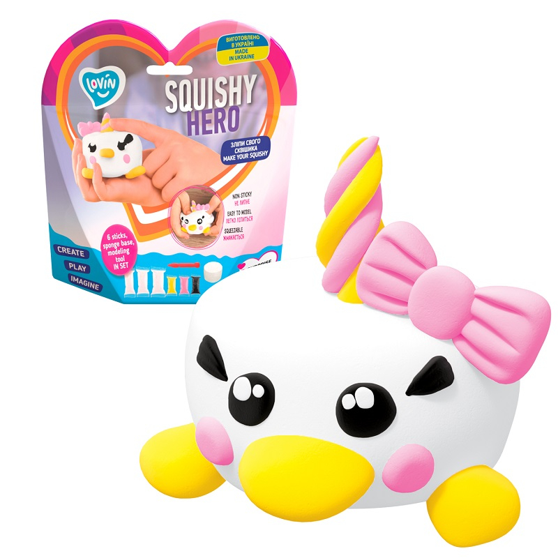 Set Air Clay cu argila usoara pentru modelaj Lovin - 6 culori - Squishy Hero - Teensy-Weensy [2]