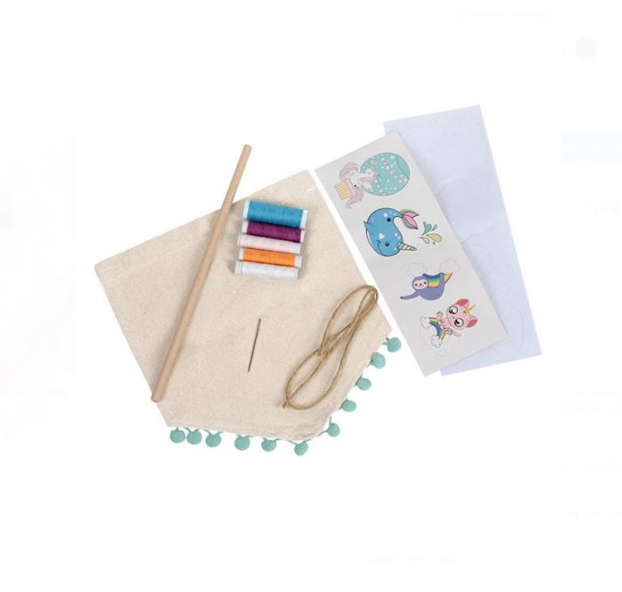Set  Art&Craft Steag cu pompoane si accesorii incluse [2]