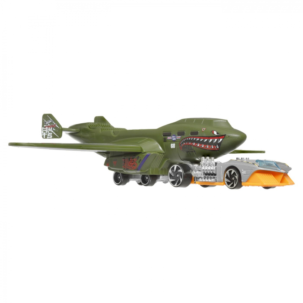 SET AVION SI MASINA HOT WHEELS SUPER RIGS TURBOLENCE TUG [4]