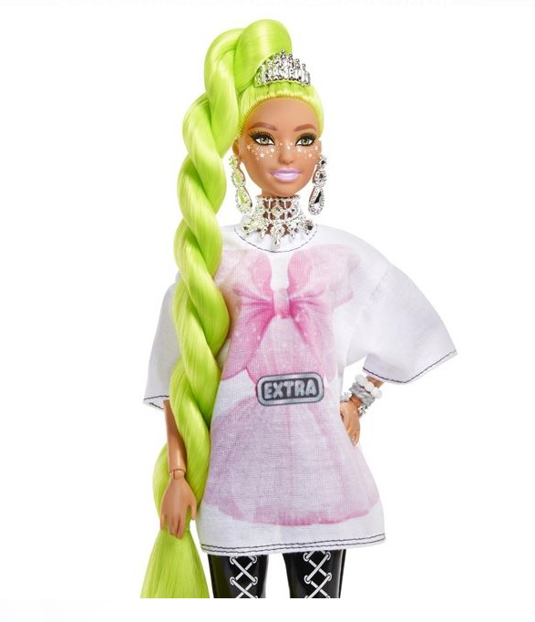 Set Barbie Extra cu par neon [4]