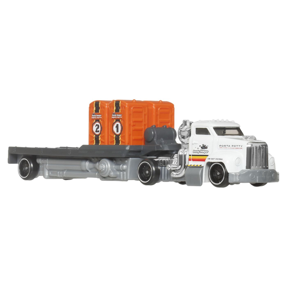 SET CAMION SI MASINA HOT WHEELS SUPER RIGS HEAVY DOODY DUMPER [3]