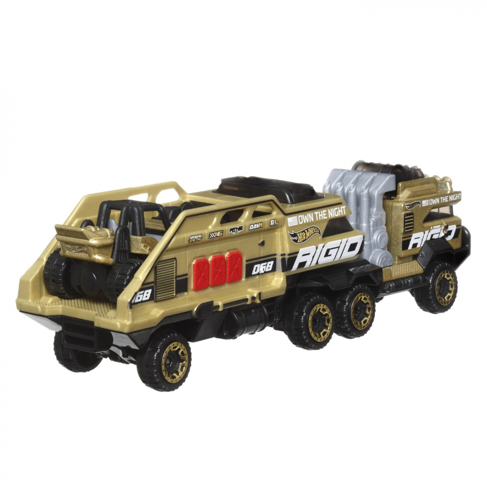 Set Camion Si Masina Sport Hot Wheels Baja Battalion Maro [3]