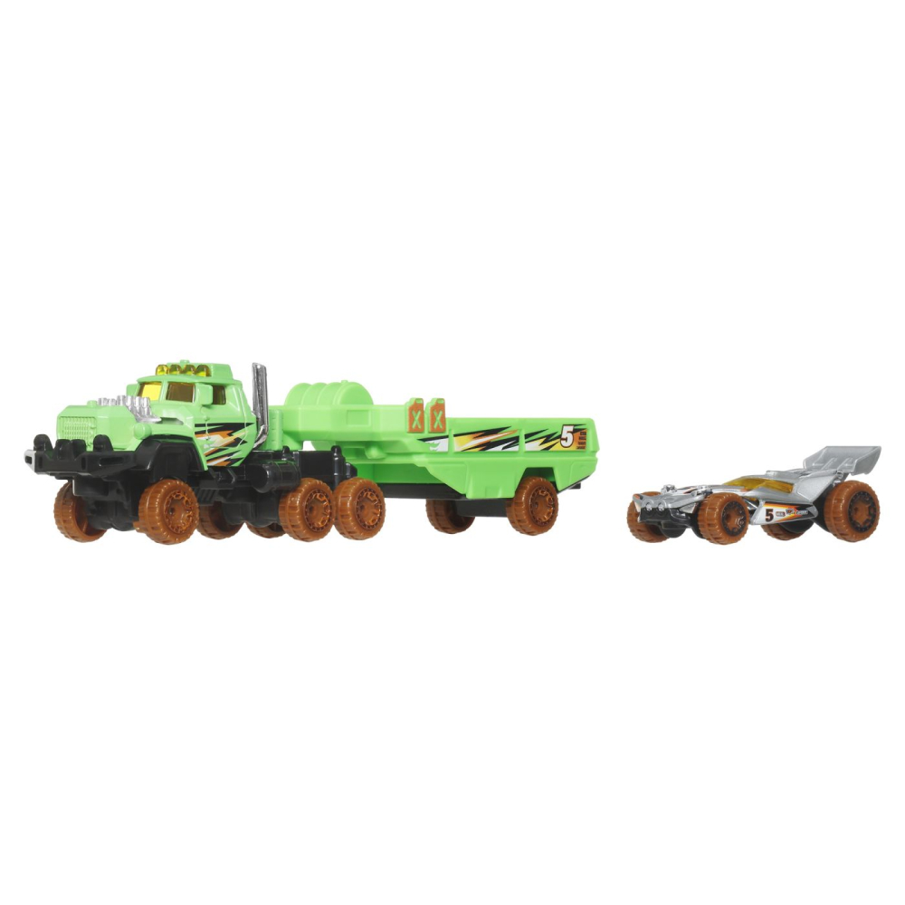 SET CAMION SI MASINA SPORT HOT WHEELS HAULIN HORSEPOWER [2]