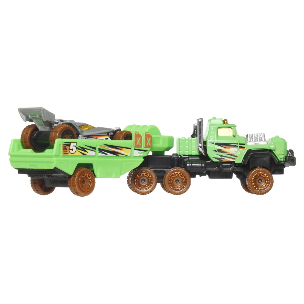 SET CAMION SI MASINA SPORT HOT WHEELS HAULIN HORSEPOWER [5]