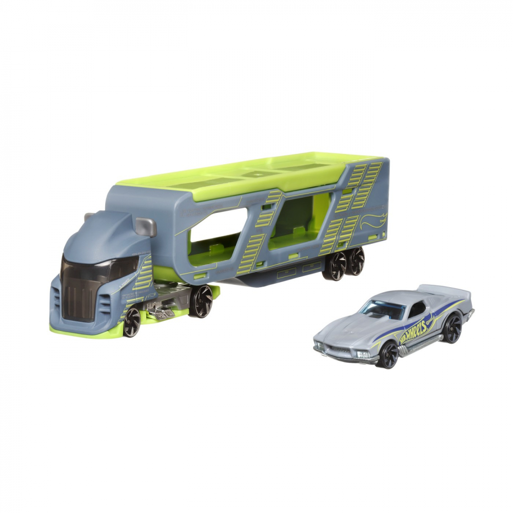 Set Camion Si Masina Sport Hot Wheels Tall Order Hauler [2]