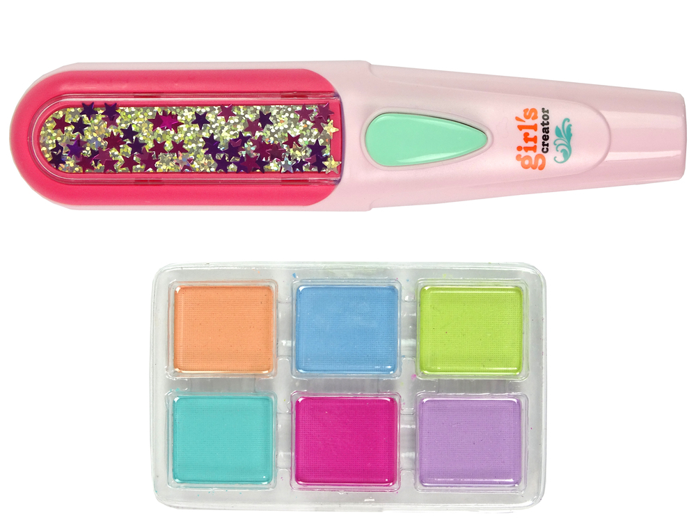 Set Coafură și Vopsire Păr - Placă de Îndreptat și Șuvițe Colorate în 6 Culori [3]