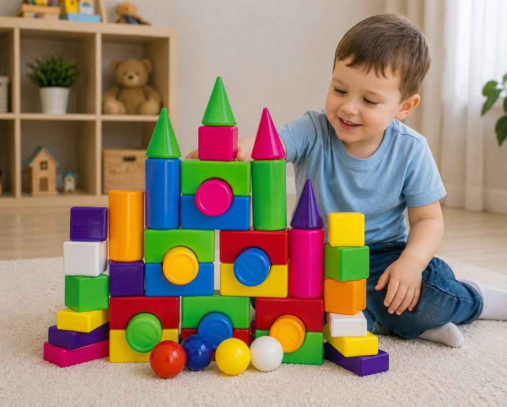 SET CONSTRUCTOR BLOCURI MULTICOLORE 2 [3]