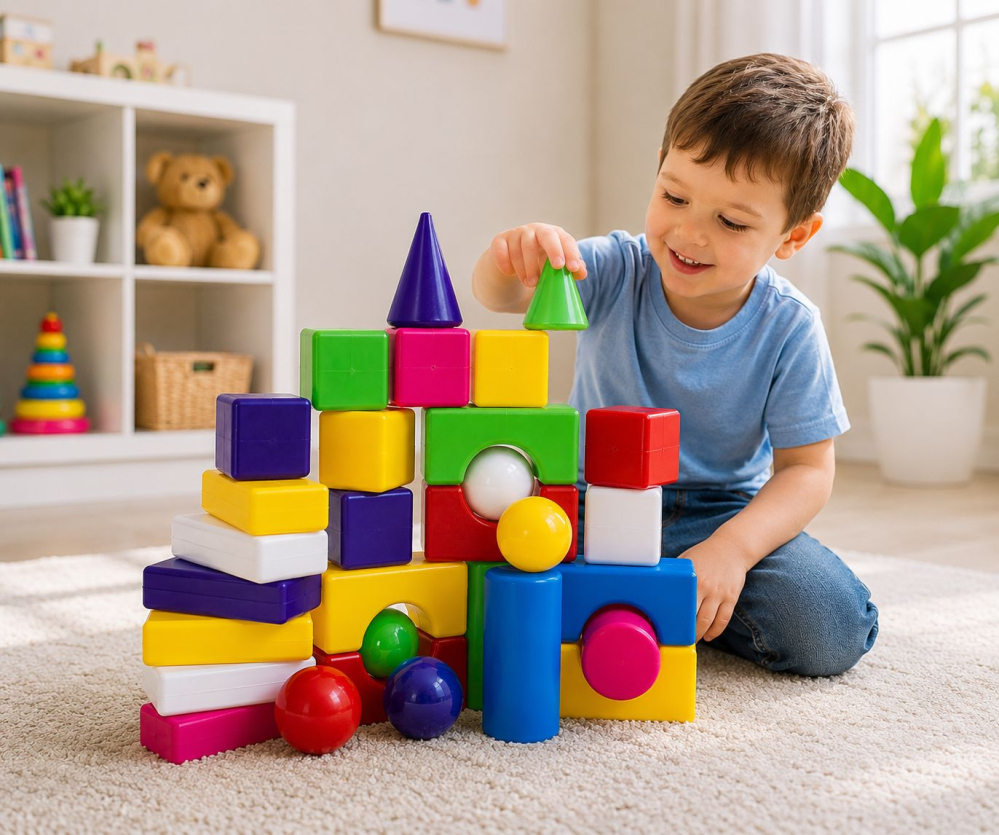 SET CONSTRUCTOR BLOCURI MULTICOLORE 3 [4]